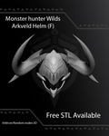 FREE Arkveld G. β Helmet 3D Model STL for Cosplay | Split - Ready to Print