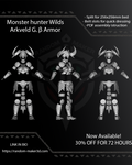 Arkveld G. β Bundle ARMOR 3D Model STL for Cosplay | Split - Ready to Print