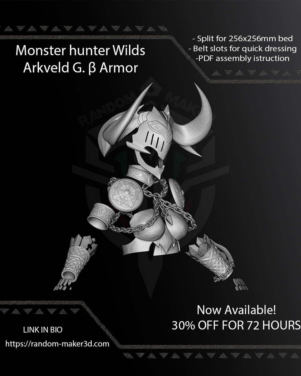 Arkveld G. β Bundle ARMOR 3D Model STL for Cosplay | Split - Ready to Print